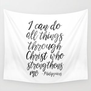 Philippians bible verse tapestry